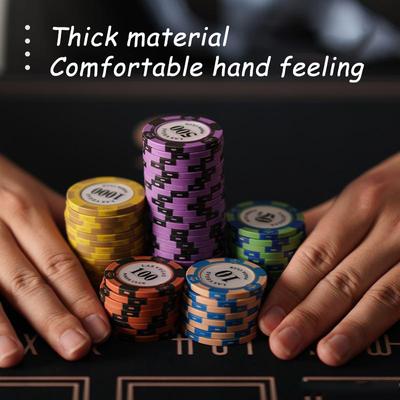 1 Pokerchip (14 g), Casino-Chips mit verschiedenen Werten, geeignet für Texas Table Games, Casinos und Partys