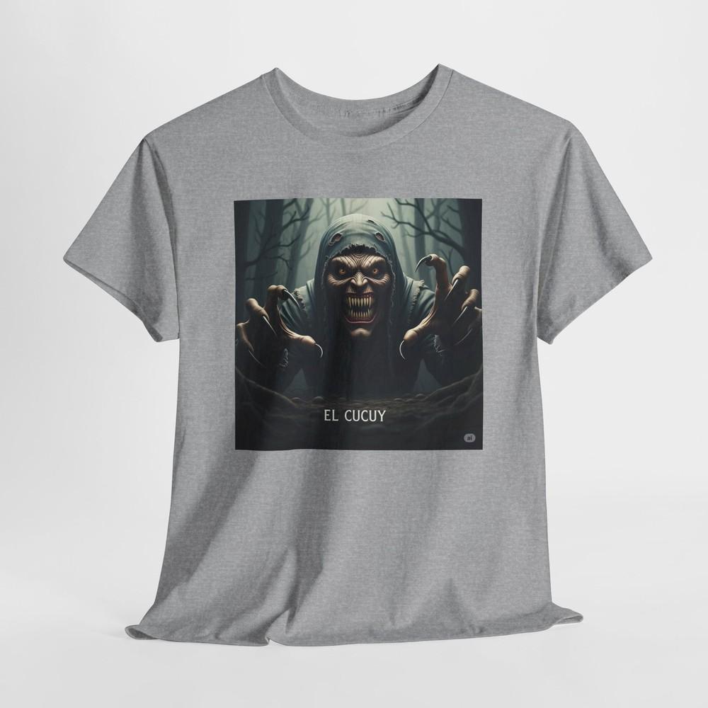 

El Cucuy Unisex Tshirt Tops Tee, Mexican Folklore Graphic Shirt, Mythical Creature Top, L