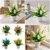 Multicolor Artificial Lavender Bonsai with Flowerpot Faux Lavender Flower  Desktop Ornament