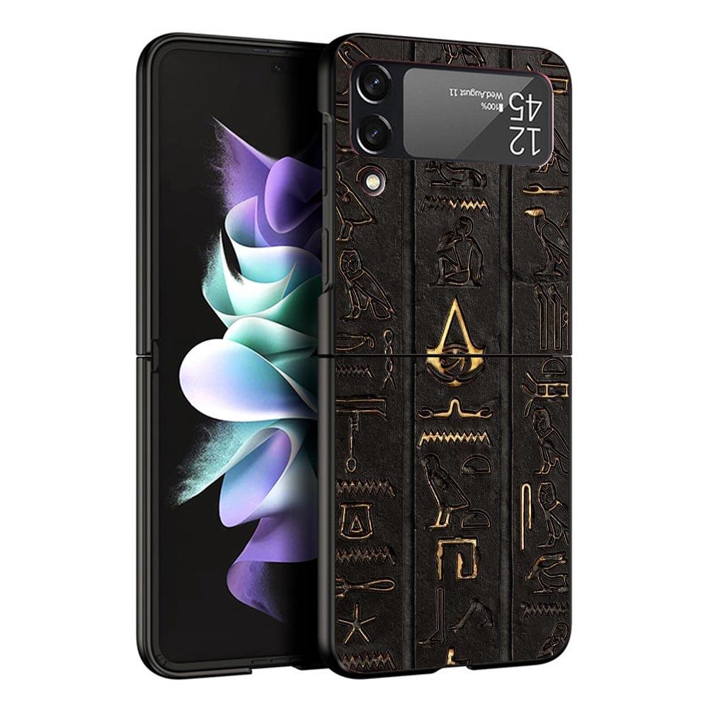 Sacred Eye of Horus Egypt Fresco Case For Samsung Galaxy Z Flip 7 6 5 4 3 z Flip7 Flip6 Flip5 Flip4 5G Phone Cover Flip3 Folding