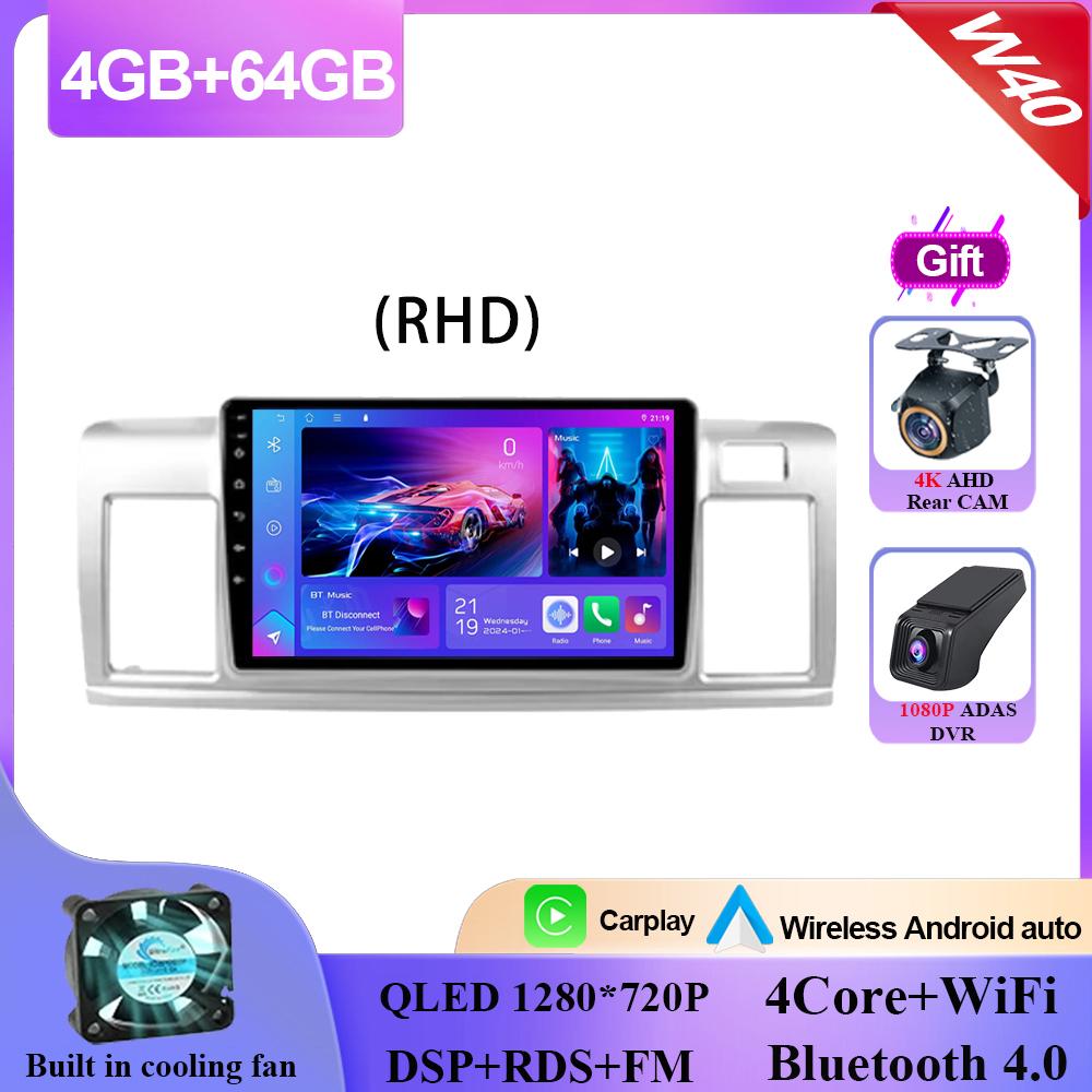 Carplay Android 14 For Toyota Raum 2 Z20 2003 - 2011 RHD Android Auto Radio Stereo Multimedia Player Navigation GPS NO 2din DVD