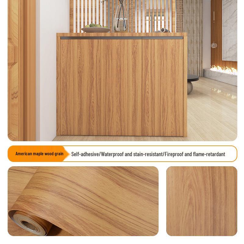 

Улучшенные самоклеящиеся обои с текстурой дерева: Водонепроницаемый и влагостойкий для мебели, шкафов, дверей и реновации МДФ. 60cm x 3m