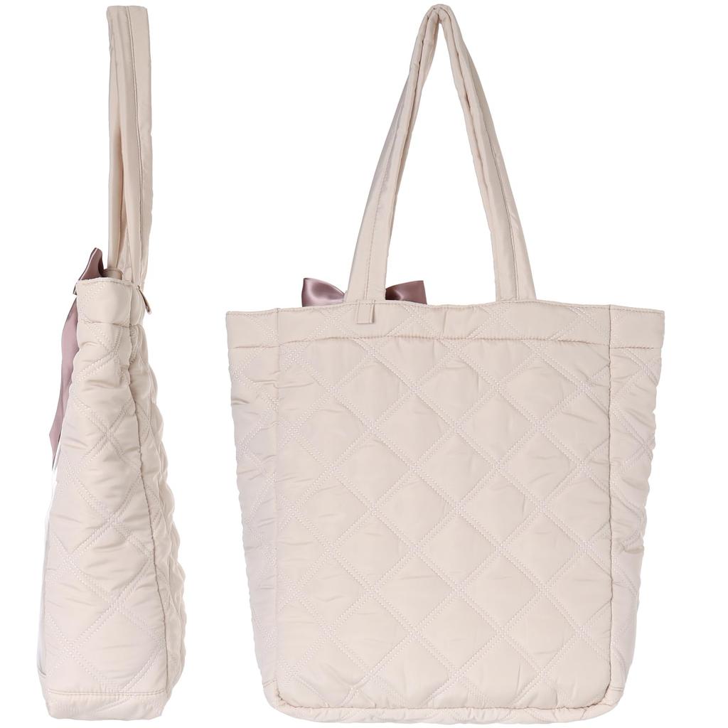 Ocel Mineed by Oshi Window Tote Bag with Ribbon, Carabiner, and Removable Sheet (Ivory)