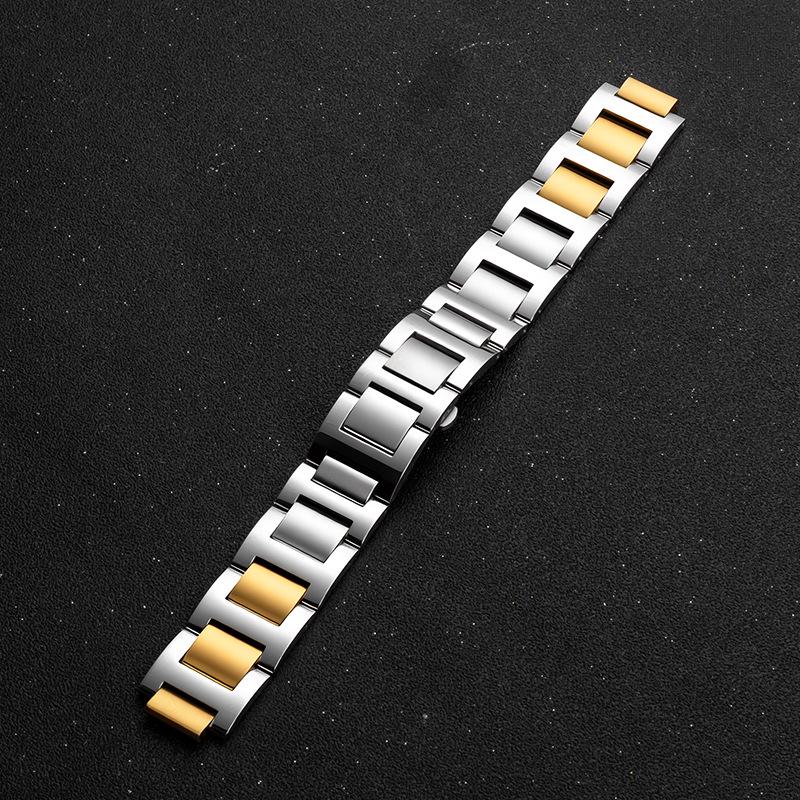 Stainless Steel Replacement Strap for Cartier Ballon Bleu - Men's & Women's Convex Mouth Watch Bracelet