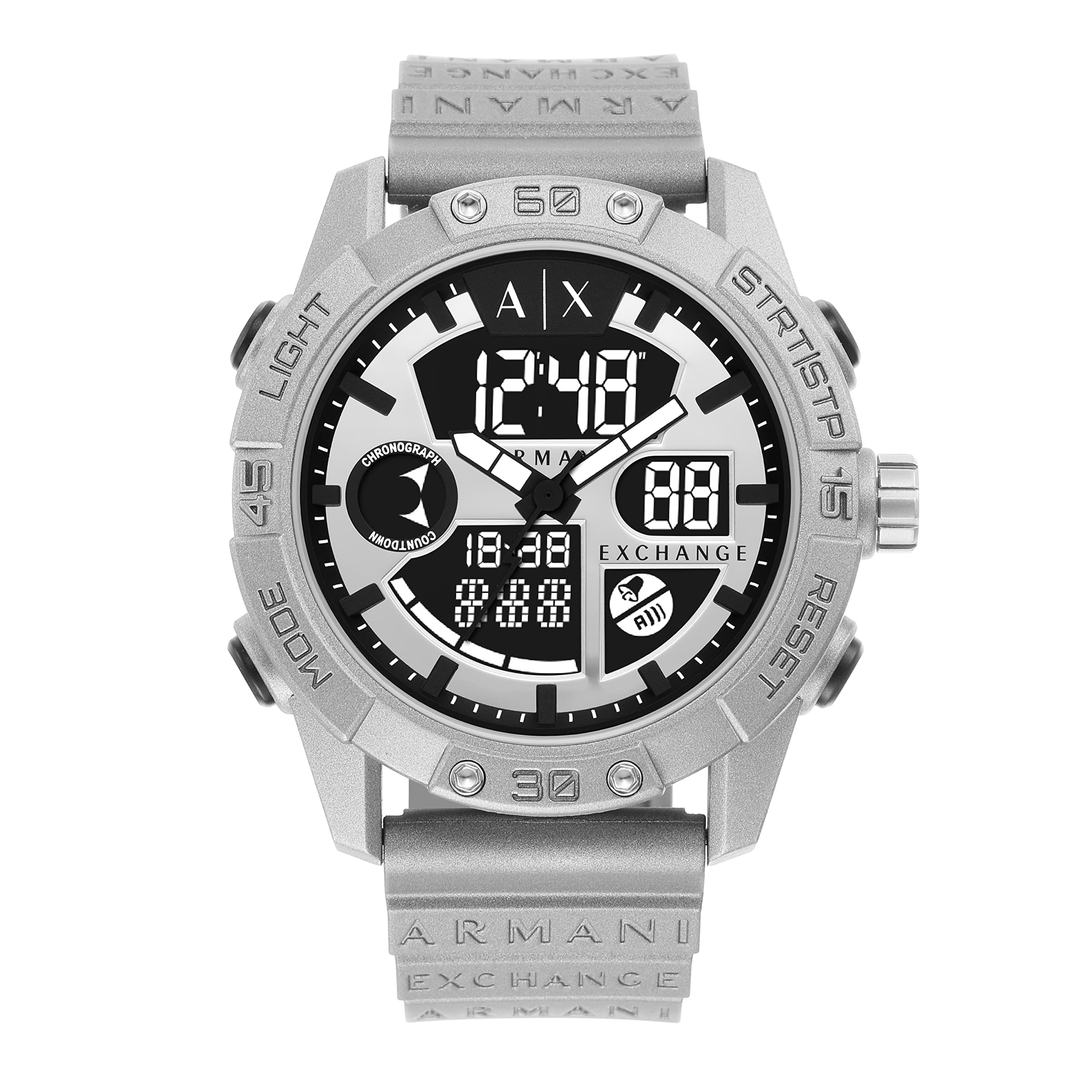 Мужские серебряные часы AX Armani Exchange NA AX2965