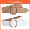 Stylish Women's No-needle Smooth Buckle Circle Casual Belt In Trendy Colors