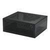 SKTC A09 Černá HTPC skříň, Stojící/Položená, Kompatibilní s ITX základní deskou, Malý 1U/Flex PSU