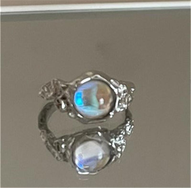 Silver Plated Unique Lines Ring For Women Jewelry Finger Adjustable Vintage Ring For Party Birthday Gift Jewelry
