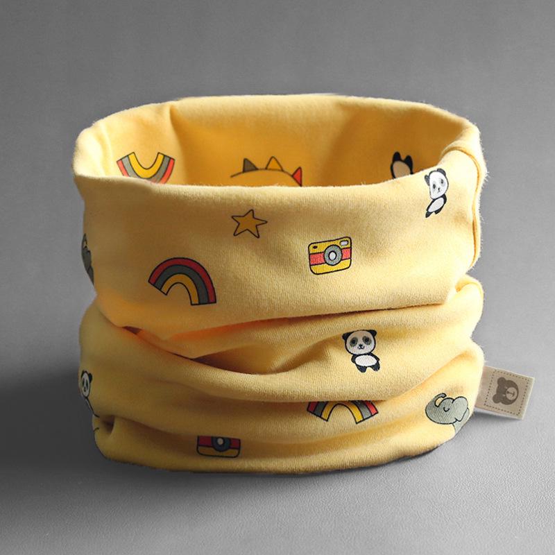 Class A Pure Cotton Baby Snood: Kids' Autumn/Winter Neck Warmer, Windproof Pullover Scarf for Boys & Girls.