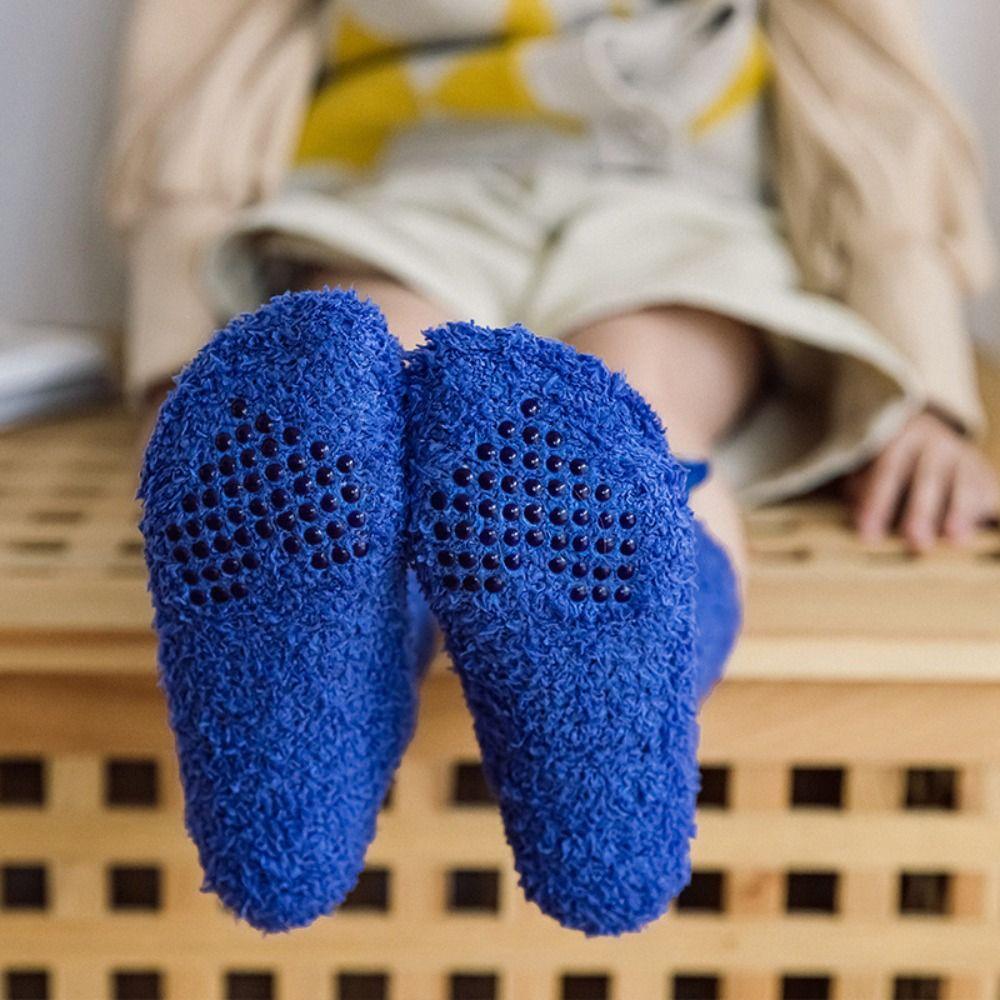 Cartoon Funny Tube Socks Mid-Calf Coral Fleece Socks Kawaii Winter Floor Socks Women  Girls