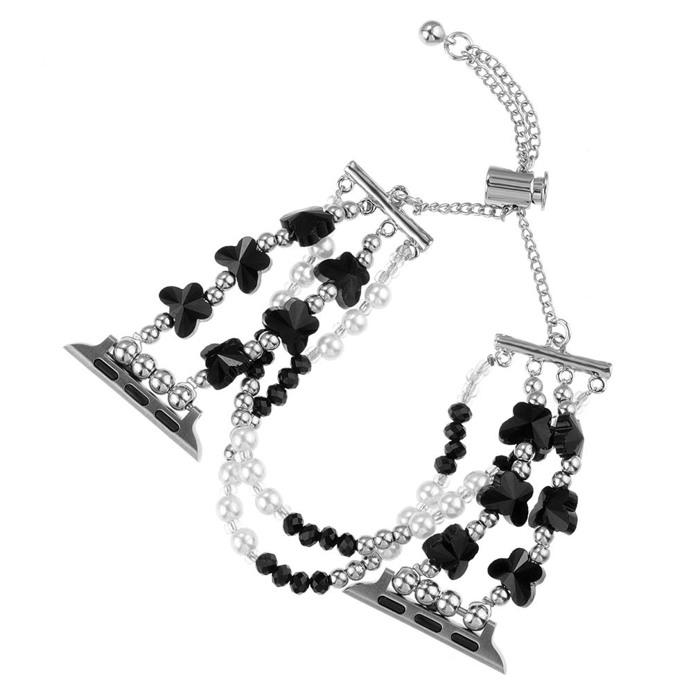 

Strap for Apple Watch Series 10 42mm/9 8 7 41mm/SE (2023) SE (2022) SE 6 5 4 40mm/3 2 1 38mm Metal Watch Band Black