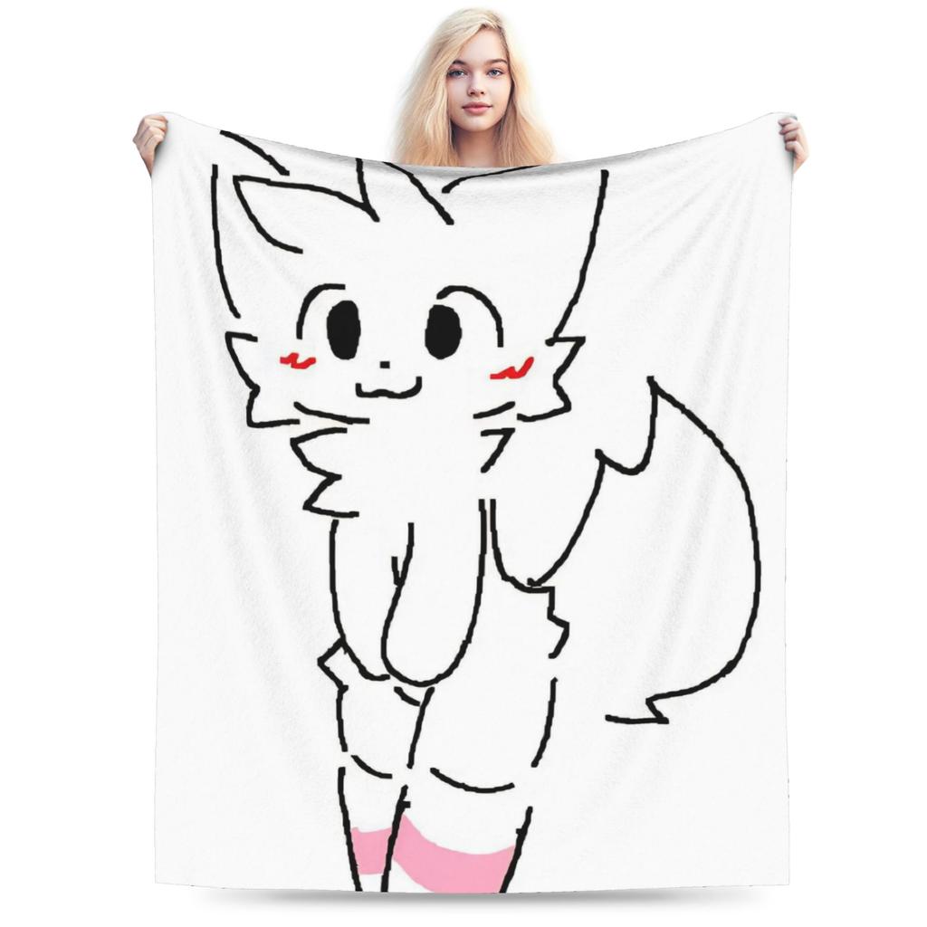 Boykisser Silly Cat Blankets Fleece Spring Autumn Cartoon Portable Super Soft Throw Blankets for Bedding Outdoor Quilt