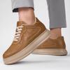 Lift Sneakers Leather Elevator Shoes Men  Height Increase Insoles 6cm Women Plus Size 36-46