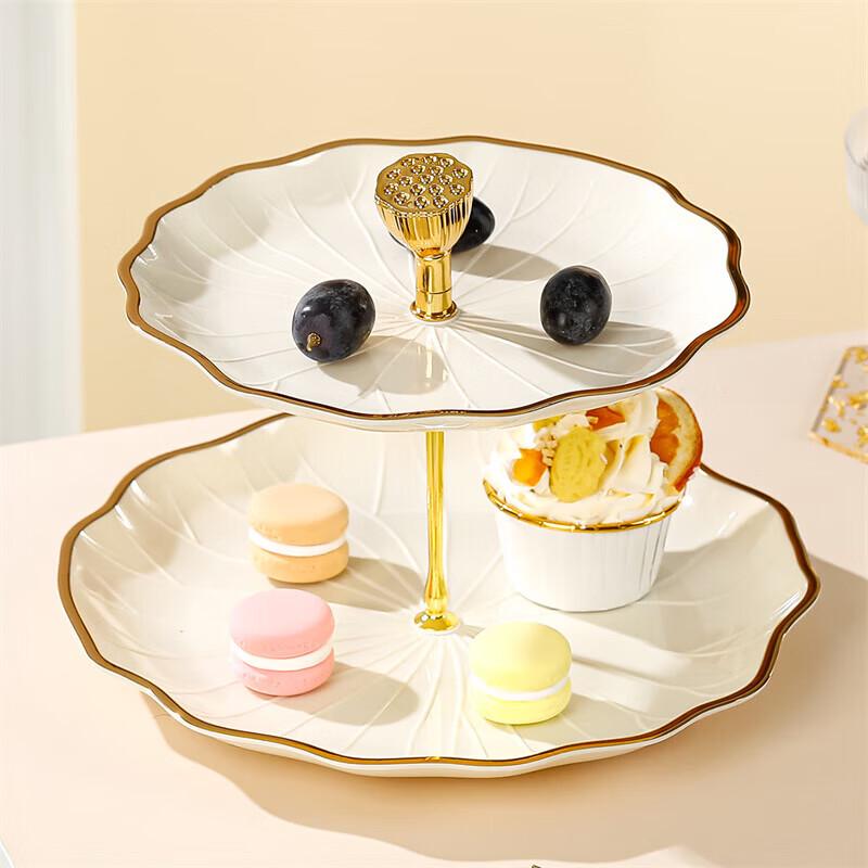 Double-Layer Acrylic Fruit & Snack Tray