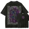 Dark Souls Lordo Sepolcrale Nito & Falò Lavaggio Vintage Oversize Unisex Streetwear T-shirt Donna e Uomo
