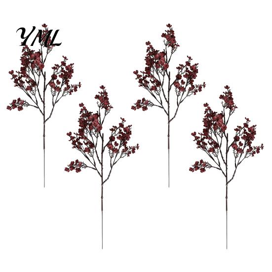 Durable Faux Plant Accents for Home Realistic Artificial Flowers Autumn Decoration, Silk Floral Decor Branches Halloween Table Centerpiece And Indoor