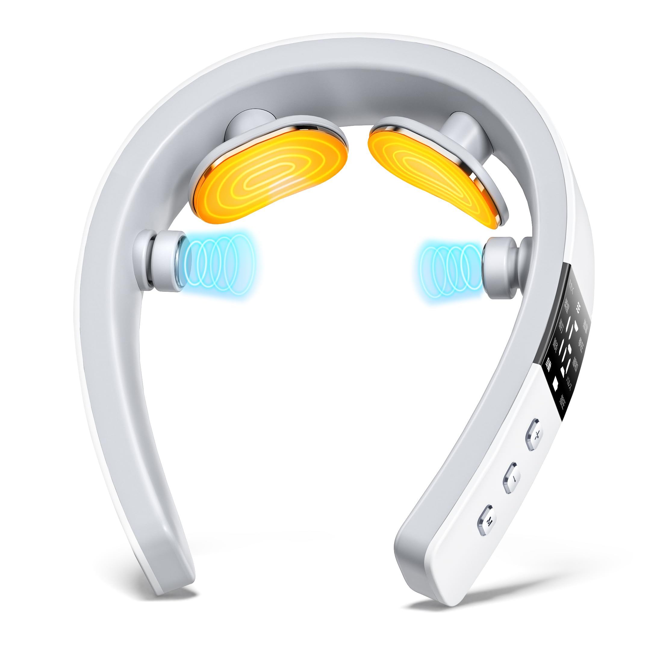 

Новая модель с двойным вибрационным уходом за шеей и расслабляющим устройством EMS TENS Двойной под контролем физиотерапевта День 2025 День рождения Шея Шея Горячий USB 10 16 белый