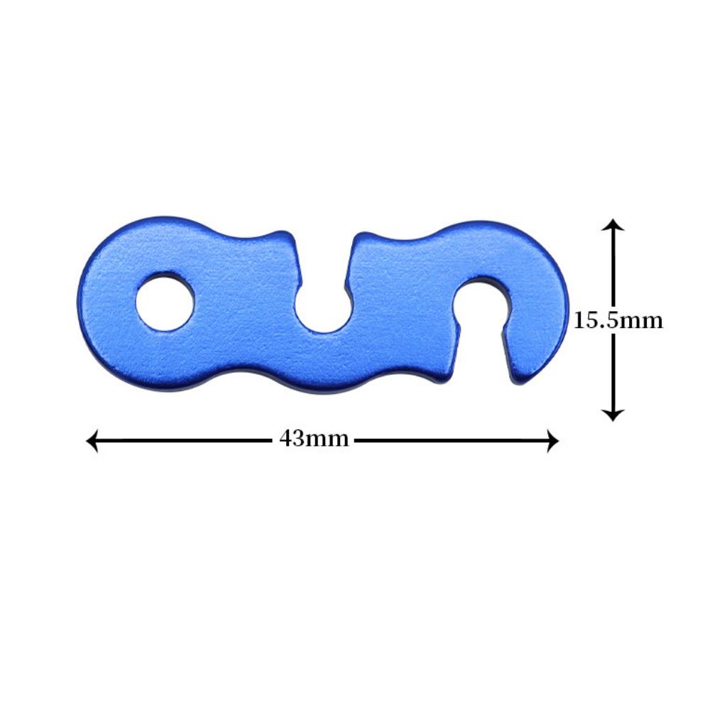 10pcs Ultralight Aluminum Guyline Cord Adjuster for Tent Camping Hiking Backpacking Outdoor Activity