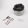 Airbrush Cleaning Pot with Glass Bottle & Metal Stand – Professional Waste Collection Tool