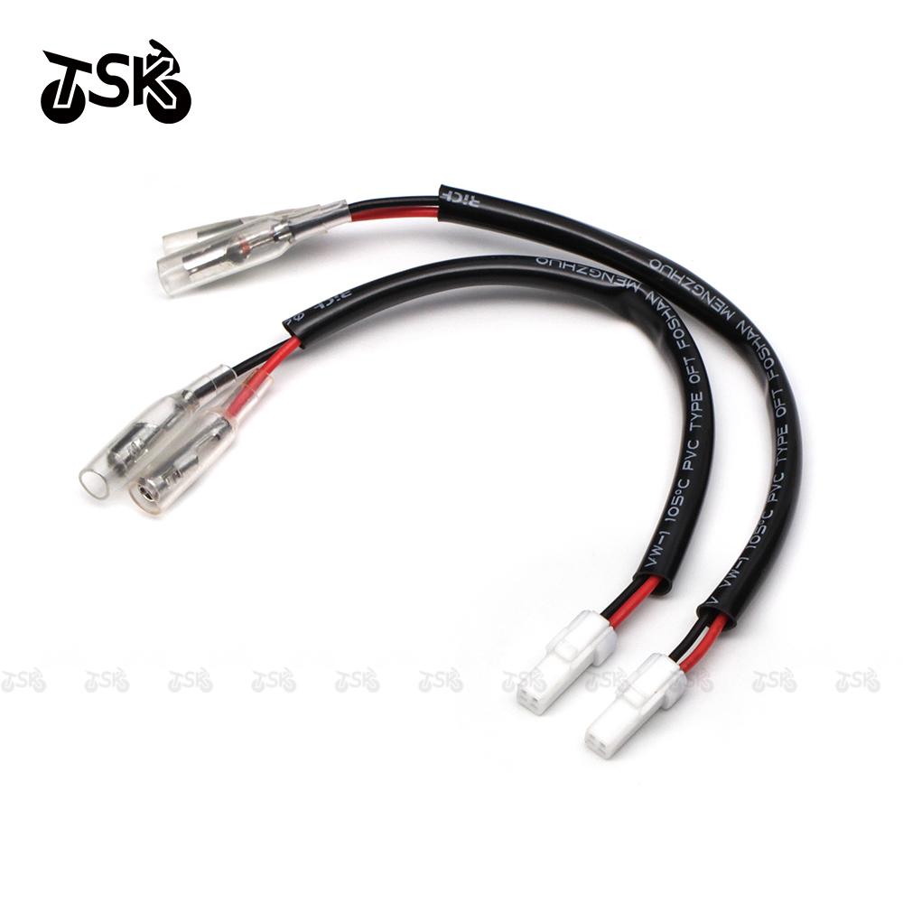 2Pcs Motorcycle Turn Signal Wiring Harness Connector Turn Signal Plug Adapter for KTM 125 200 250 690 790 990 DUKE SMC SMC-R