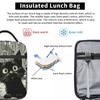Vintage Black Cat And European Street Scene Insulated Lunch Bag for Women Kids Leakproof Food Boxes Thermal Lunch Box Tote