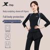 Xtep Costum de baie din două piese cu mânecă lungă pentru femei
