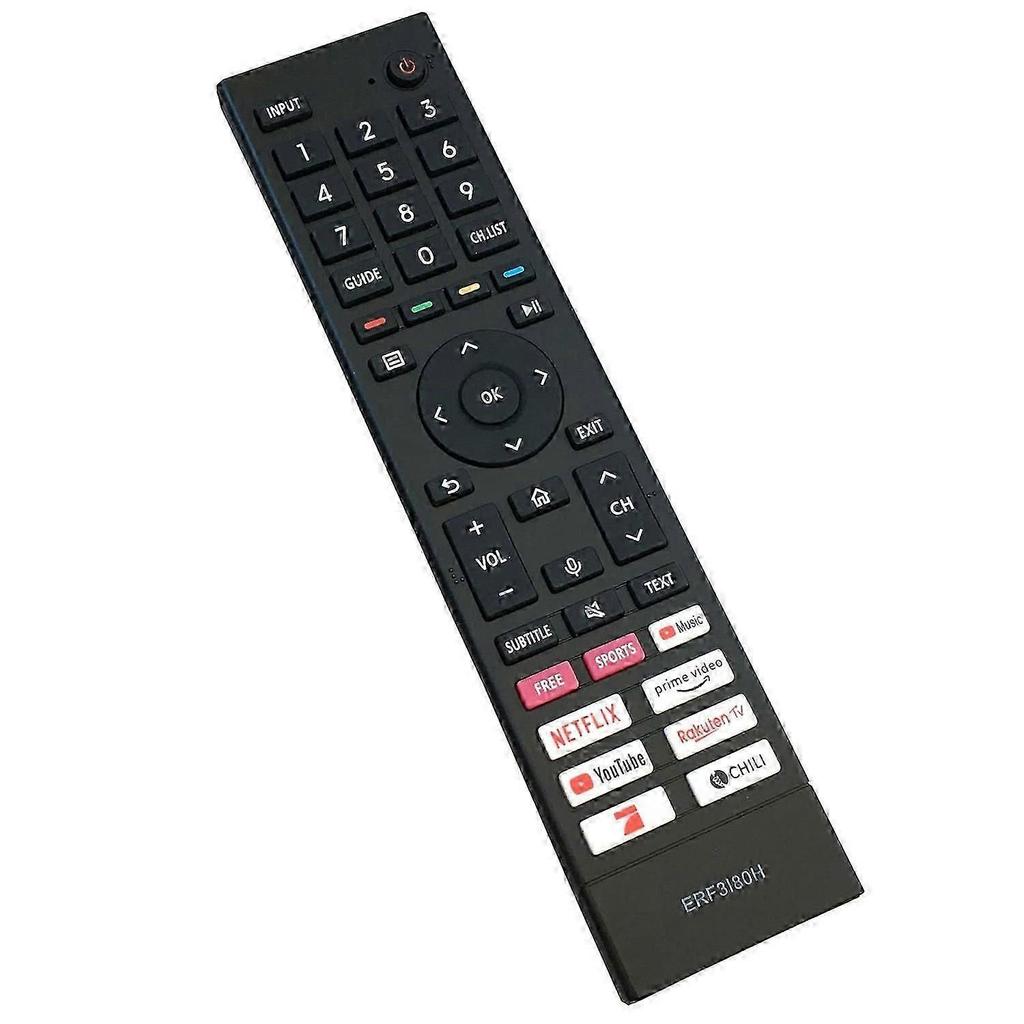 ERF3I80H Para Televisión Hisense Mando a Distancia de Plástico Mando a Distancia de Repuesto para TV