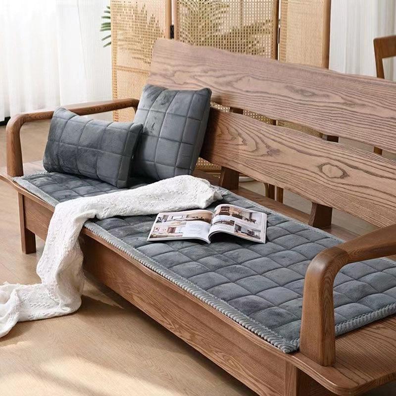 Polštáře na pohovku Four Seasons univerzální protiskluzová zimní část Plyšové polštáře do obývacího pokoje Mahagonové podušky na pohovku