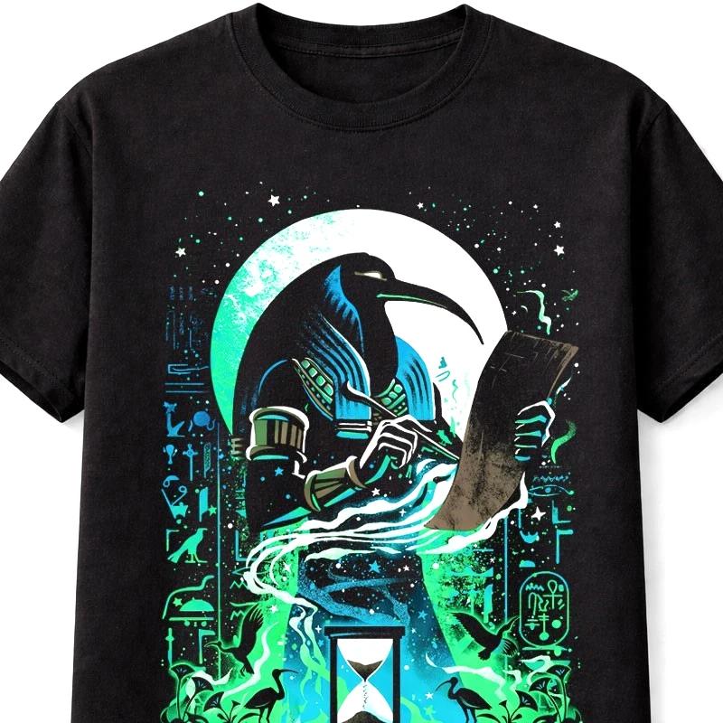Egyptian God Thoth Anubis Mythology Hieroglyphs Unisex TShirt S5XL S