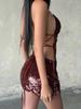 2026 Cross-Border Women's Sexy Spaghetti Strap Sequin Bodycon Backless Dress