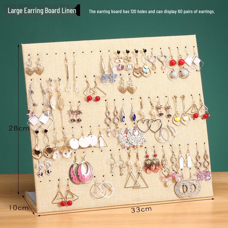 Extra Large Velvet Jewelry Display Stand: Necklace Hanger & Bracelet Storage Rack