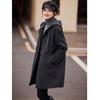 Si Shui Nian Hua Winter Wool-Blend Hooded Coat