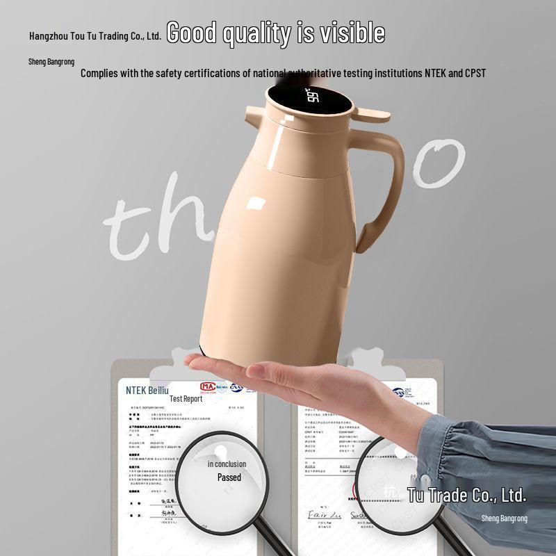 Smart Insulated Large Capacity Thermos Kettle for Boiling and Keeping Water Warm