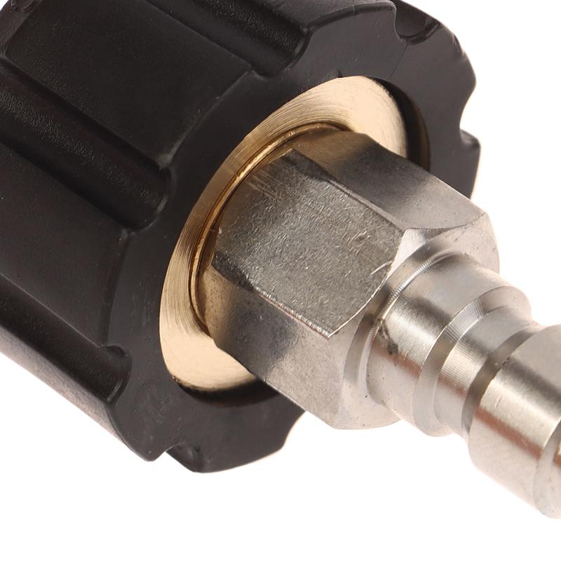 Pressure Washer Adapter Set Couplers Swivel M22-14Mm/15Mm To 1/4 Quick Hitch For High Pressure Wash Gun & Hose