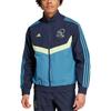 Adidas Ajax Amsterdam Series Ss24 Brand Logo Stripe Zipper Sports Long Sleeve Jacket Men Jacket Ink-Blue White IT4210