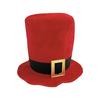Popular Santa Tall Hat for Christmas Celebration Traditional Festival Props Holiday Hat Photo Hat for Theme Party
