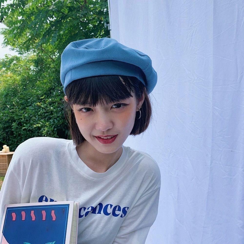 Cotton Painter Cap Japanese Style Hat New Berets Girls