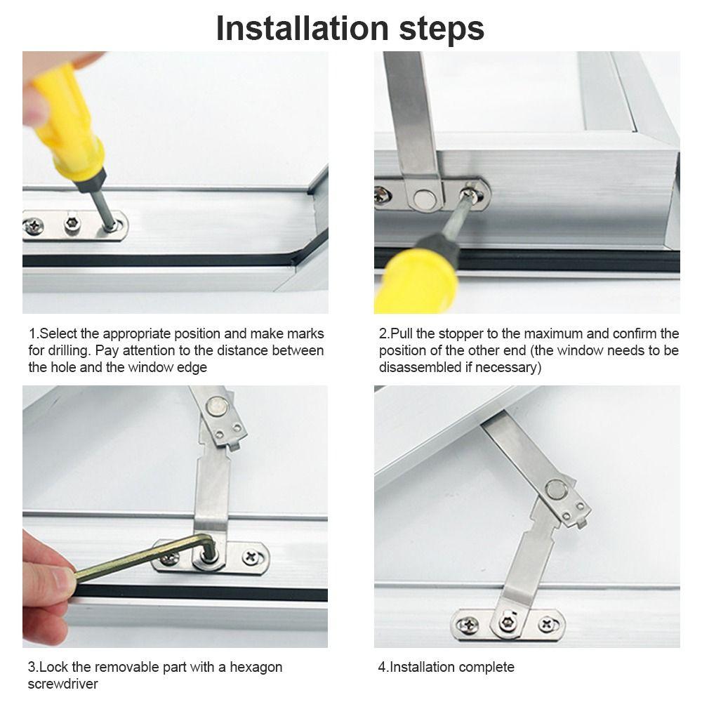 Limiter Window Support Casement Blocking Window Protection Cabinet Locks Window Hook Latches