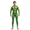 Cosplay Kostume Halloween Karneval Purim Grøn Muskel 3D Print Mænd Jumpsuit Spandex Zentai Bodysuit Kvinder Mænd Ferie Festtøj