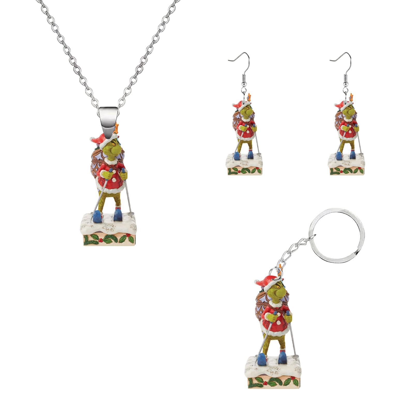 

Christmas Ornament- Keychain Earrings Necklace