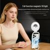 Handheld Magnetic Phone Light & Cooler Fan: Three-Color Temperature, Multi-Level Adjustment Flash for Photography