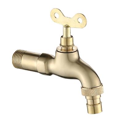Grifo de lavadora con llave de cinta de cobre, salida de agua rápida, grifo de lavadora montado en la pared