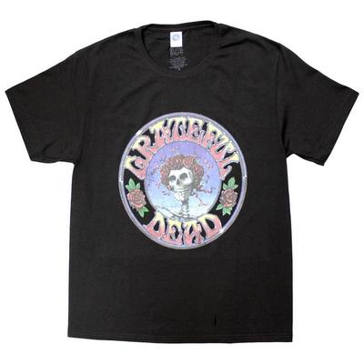 Grateful Dead - Bertha Circle Lavaggio Vintage (Colore Carbone Molto Scuro) (Maglietta)