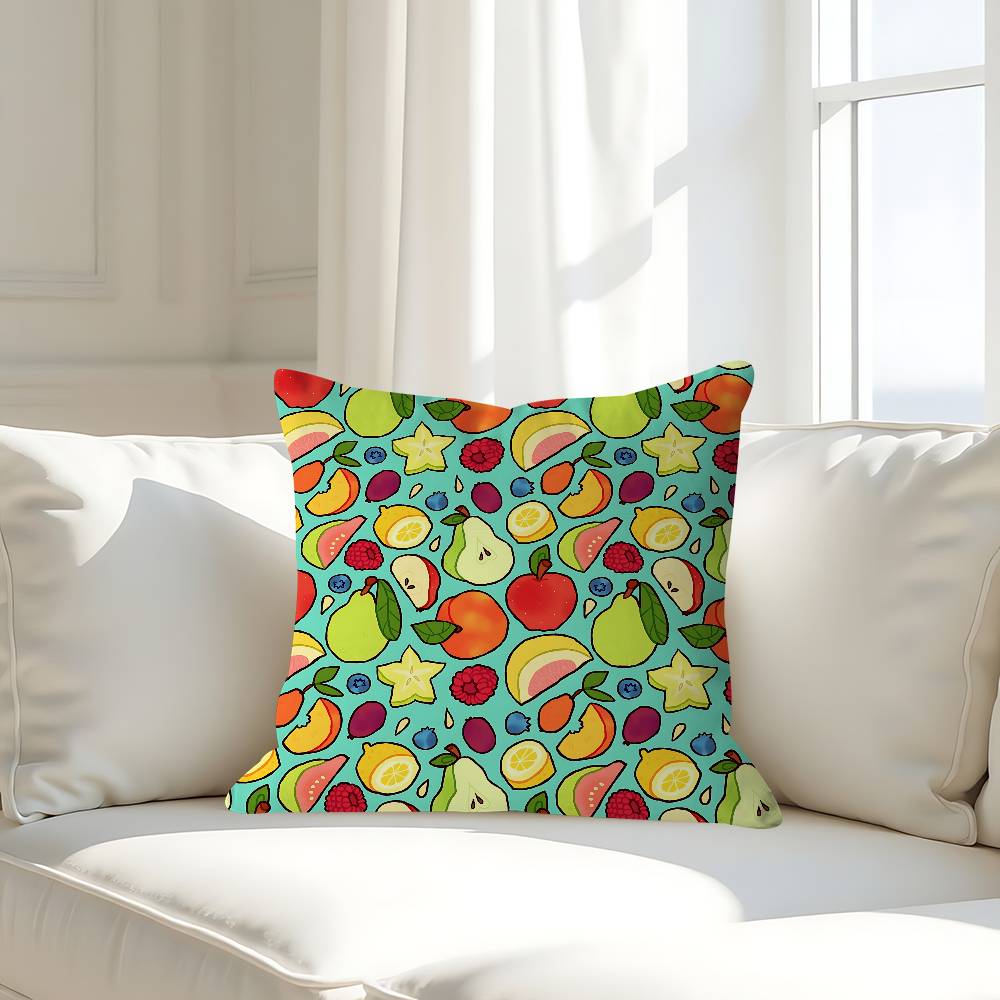 Art Fruit Pillowcases Home Bedding Decorative Pillow Cover Wedding Super Soft Pillow Case
