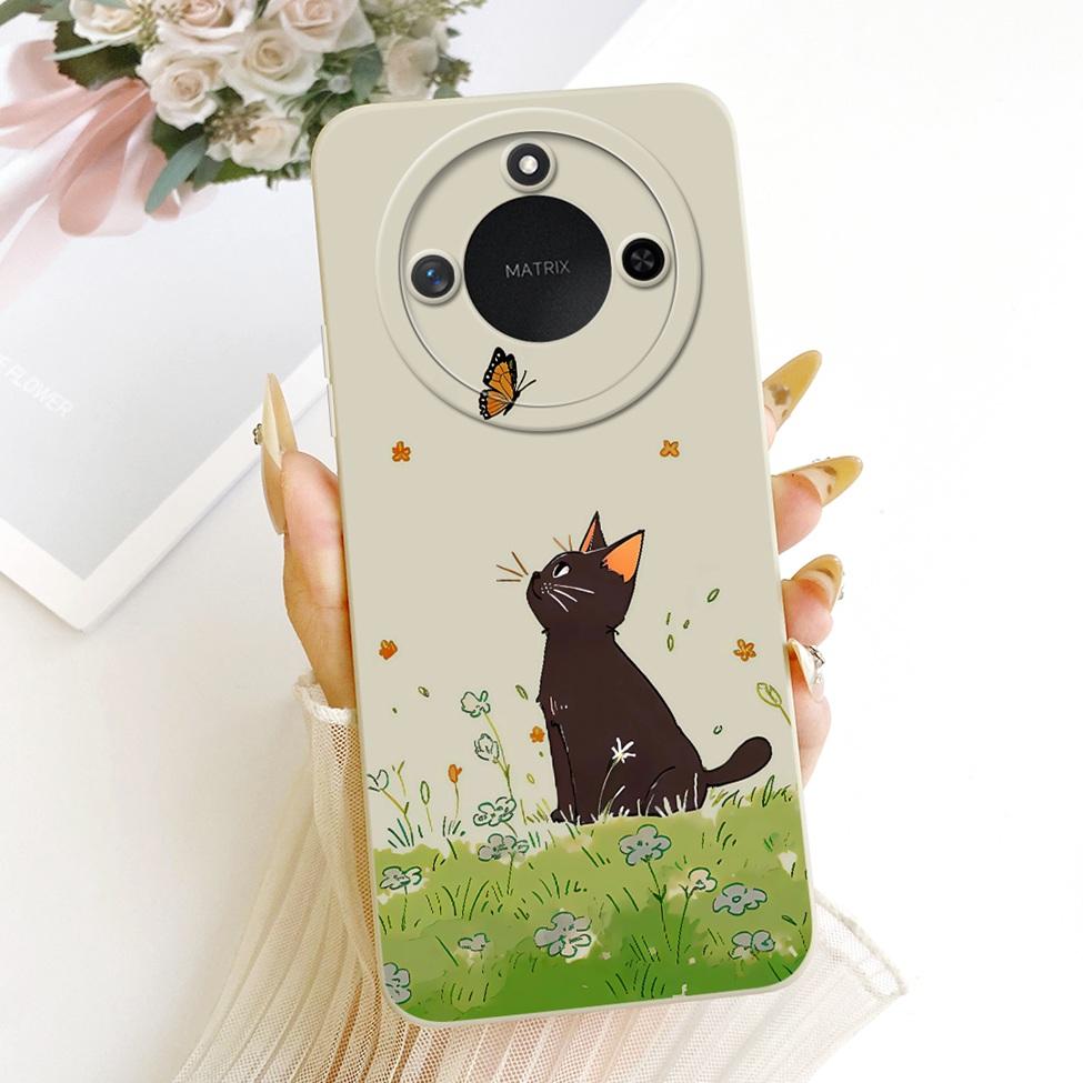 6.8'' For Honor X9c Smart Case Silicone Fashion Luxury Cute Cartoon Painted Cover For Honor X9c Smart Funda