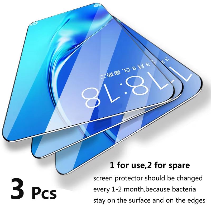 3pcs 9H Glass Screen Protector For Samsung Galaxy S6 S7 Tempered Glass, HD Ultra-thin Bubble-Free, Scratch Resistant, Easy Install