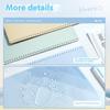 Gradient Multi-Layer Folder A4 Subject Classification Test Paper Folder Transparent L-Shaped Folder 6-Layer Classification File