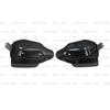 Fit For Universal Motorcycle Gloss "Black Hand Guard With Aluminum Support"