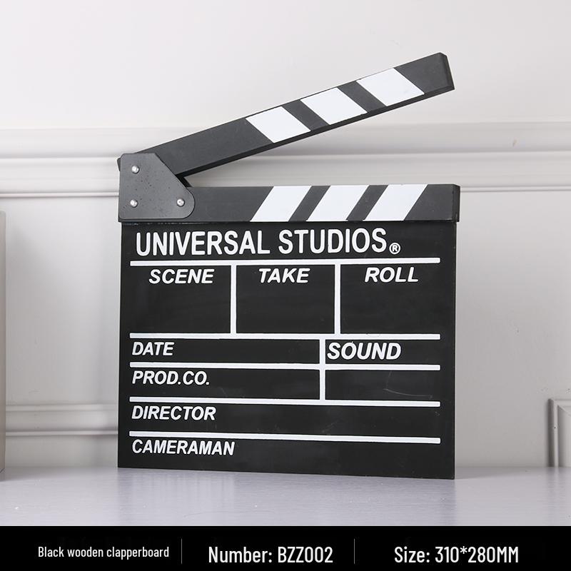 Film Clapperboard Prop: Movie Shooting Director's Slate Ornament