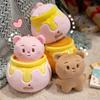 Bear Butter Plush Toy Honey Pot Series Pendant Stuffed Animal With Cotton Pp